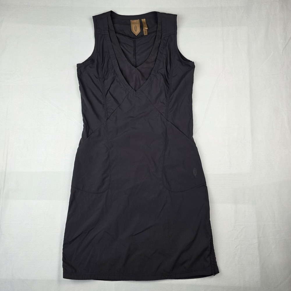 Indygena Dress Womens Size S Liike III V-Neck Gray Nylon Hiking Athleisure